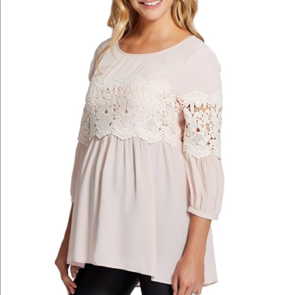 Jessica Simpson boho maternity top.